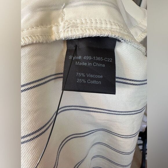 Jenni Kayne Bianca Stripped Straight Leg Pant in Navy Stripe XL - Picture 15 of 15